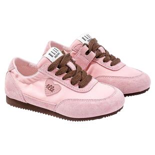 ELLEkids童鞋 阿甘鞋儿童春秋款布面女童运动鞋软底时尚休闲鞋子