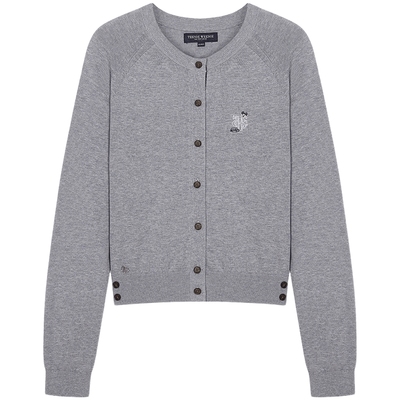 TeenieWeenie时尚轻薄圆领开衫