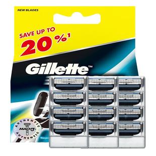 吉列剃须刀锋速3手动刮胡刀胡须刀12刀头非吉利非电动刀片