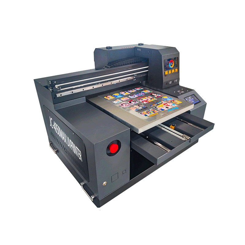 小型uv打印机水晶标转印贴纸logo唐卡片pvc木板塑料钣金属印刷机
