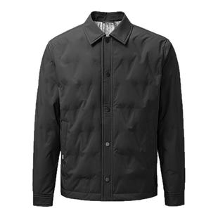 HLA/海澜之家动力火箭翻领夹克羽绒服25秋冬新款远红外保暖外套男