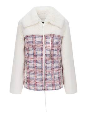 CISSONNE赛颂兔毛白鸭绒羽绒外套