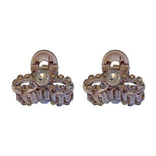 精致水钻小抓夹侧边前额头顶边夹高级感公主头刘海碎发夹小号夹子