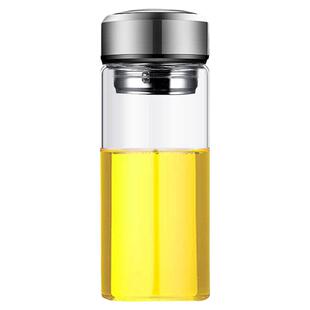 单层玻璃杯泡茶喝水杯子大容量耐热茶杯透明储物户外车载定制广告