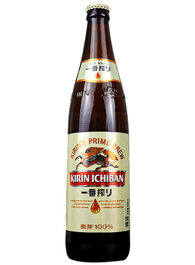 麒麟一番榨600ml12瓶小麦啤酒