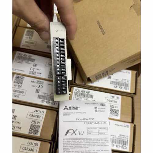 〔议价-可维修〕FX3U-4DA-ADP模拟量输入模块 制造 DC2 工业自动