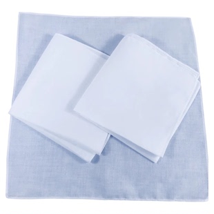 扎染方巾纯棉手帕手绘蓝染蜡染印染草木染手工体验DIY布料蓝靛染