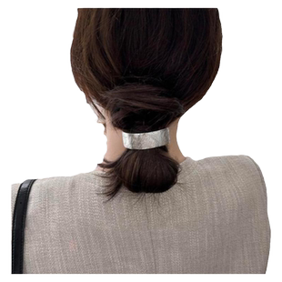 韩范金属拉丝发夹女高级感2025新款头饰简约抓夹发卡弹簧夹马尾扣