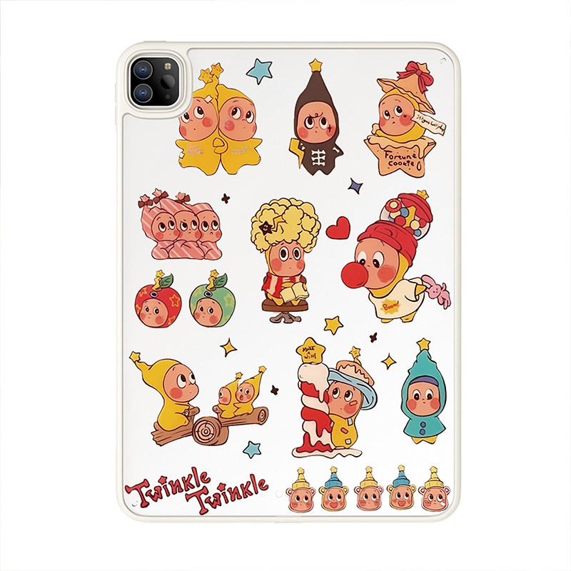 彩绘ipad11保护套新款ipad10代亚克力平板硬壳air5/4防摔mini7女10.9卡通9九8星星人pro11圣诞air2适用10.2寸