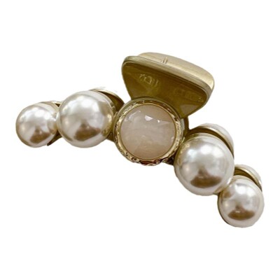 温柔内敛的珠光气质优雅天鲨鱼夹