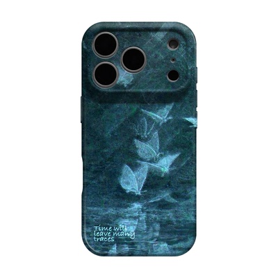 风浪蝴蝶 适用iPhone苹果16promax手机壳女生17pmx新款15pro小众高级感14油画轻奢ins风13浮世绘艺术12不撞款