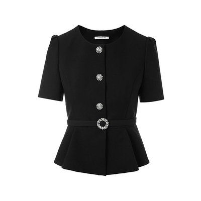 朗姿/LIME莱茵优雅气质修身套装上衣半裙钻扣香风2026年夏季新款