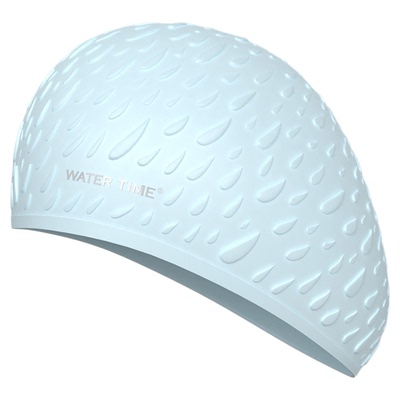 WaterTime泳帽女士硅胶专业长发护耳加大头围防水不勒头防水泳帽