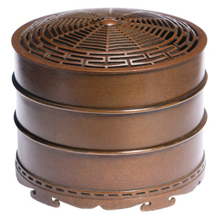 庆松堂苏工铜炉名家胡庆松制蜘蛛园艺雕紫铜复古印香炉香篆熏香炉