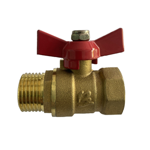 厂家直销 浙江博正铜业 手蝶柄加厚螺纹内外丝口  锻黄铜球阀DN15