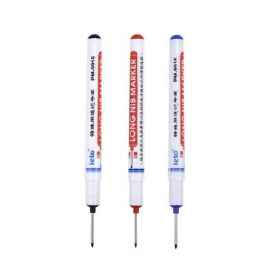 木工长头记号笔油性工地专用瓦工划线铅笔速干防水防油不掉色加长瓷砖标记特殊用途红色蓝色