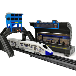 高铁动车和谐号列车套装组装儿童火车玩具男孩电动轨道小火车模型