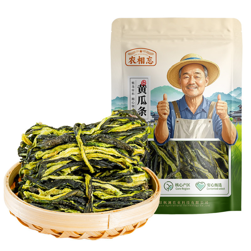 农相忘干黄瓜条250g农家脆脱水