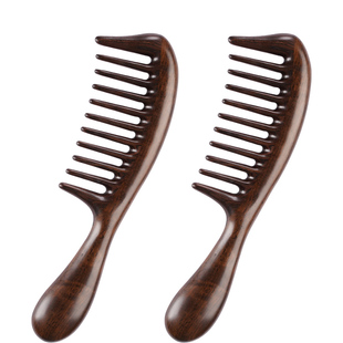 天然黑檀木梳子送礼加厚檀木梳子礼盒定制按摩梳送朋友送长辈礼物