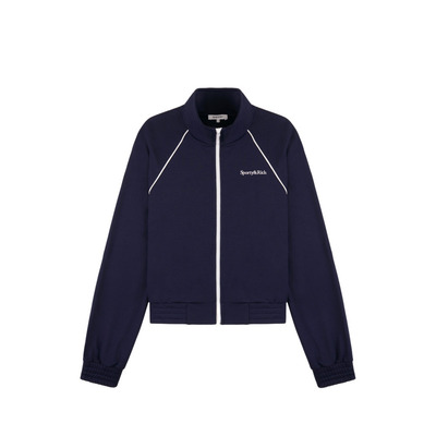 Sporty&Rich Off Duty系列女士显瘦复古休闲运动夹克短外套上衣
