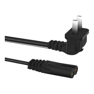 8字电源线弯头全铜8字尾电源线8字线国标日标八字尾两孔电源线