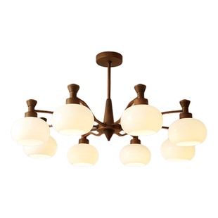 中古风客厅吊灯美式复古大气主灯2025新款柿子灯具全屋套餐组合