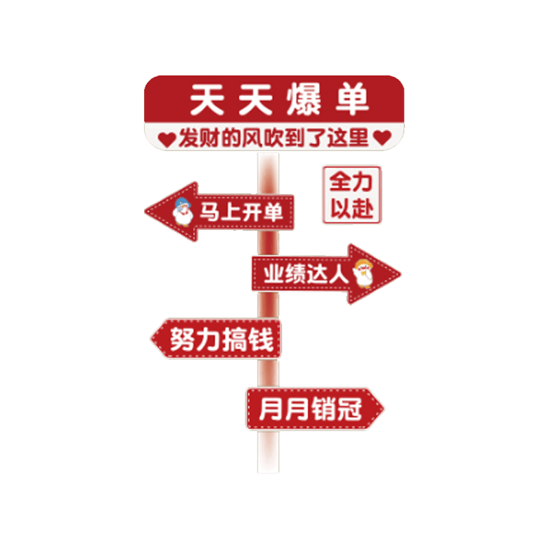 双十一爆单墙面贴挂画企业文化公司前台布置办室氛围装饰励志标语