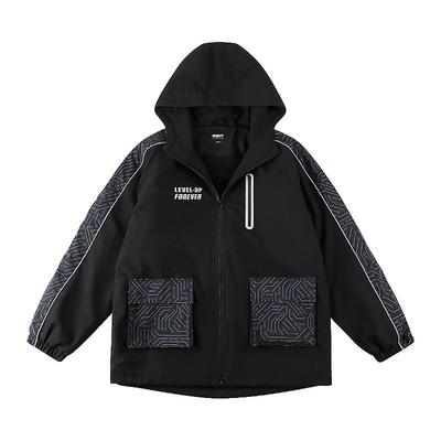 【户外机能小暖壳】奕时代胖男童加绒连帽外套中大童大码加厚上衣