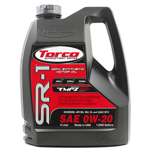 TORCO托库 SR1 0W20 高性能PAO全合成机油 MPZ抗磨保护 美国进口
