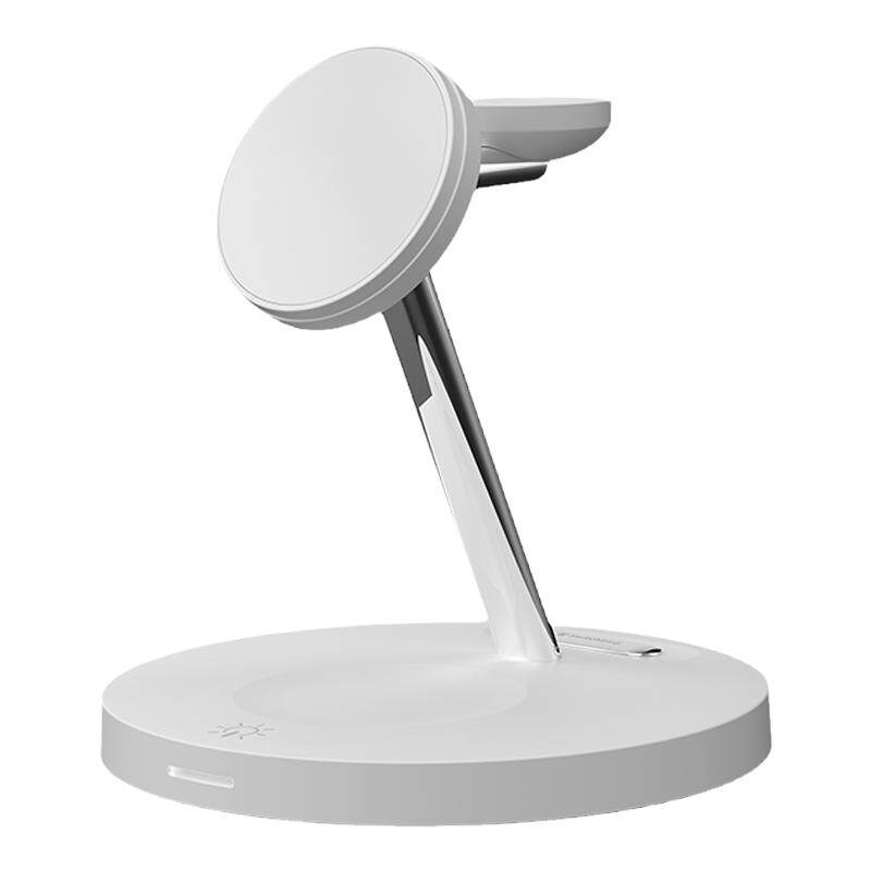 SwitchEasy适用苹果iphone17/16桌面三合一magsafe磁吸airpodspro无线充电器二合一iwa