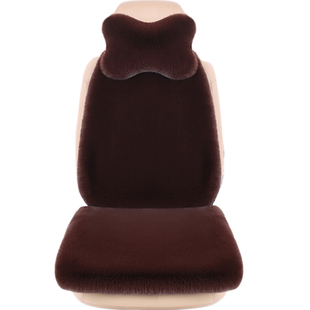 冬季汽车坐垫冬毛绒加厚保暖单片主驾驶后排座椅座位垫子汽车座垫