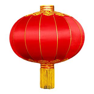 欢度佳节大红植绒灯笼定做广告欢度国庆中秋装饰户外防水绸布铁口