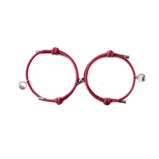 山盟海誓情侣手链纯银一对男女学生高级感原创设计轻奢小众精致