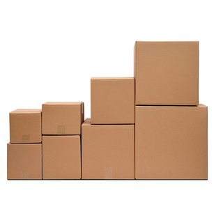 正方形纸箱四方体扁快递纸箱半高纸盒批发特硬加厚打包纸壳厂定做