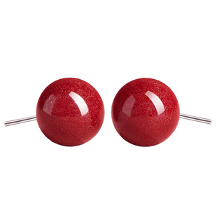 朱砂耳钉女官方旗舰店正品纯银高级感耳饰轻奢红色耳饰新款养耳洞