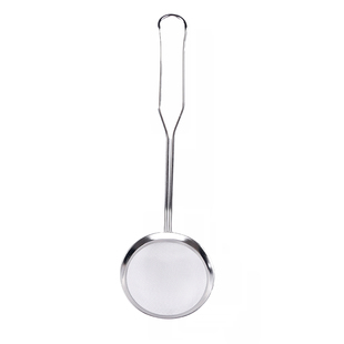 韩国进口304不锈钢漏勺撇捞浮油沫小笊篱果渣奶茶细密网孔过滤勺