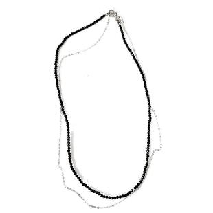 极简设计925纯银甜酷ins同款原创定制黑色黑尖晶复古choker锁骨链