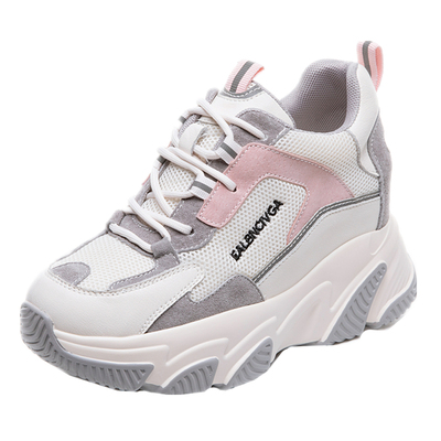 增高8CM真皮老爹鞋运动休闲百搭