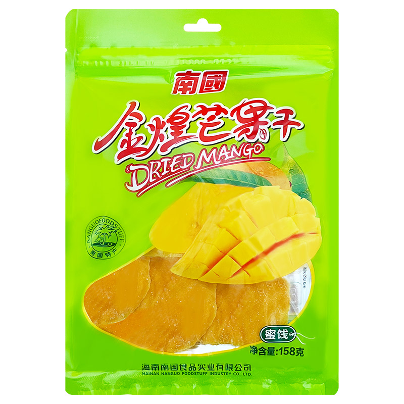 海南特产金煌芒果干158g袋装南国