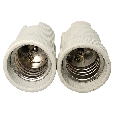 e27耐高温陶瓷螺口灯头配件