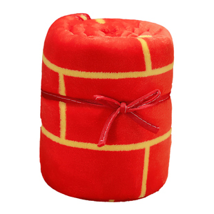 四季通用袈裟八卦毛毯被子法兰绒盖毯床单学生双人保暖加厚毯子女