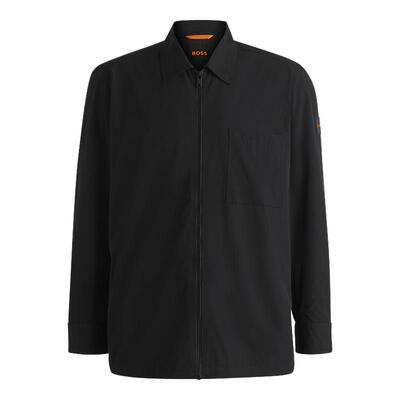 尖领设计宽松版型衬衫外套