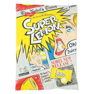 日本进口零食NOBEL诺贝尔巴尼特超酸柠檬糖可乐味爆酸硬整蛊糖果