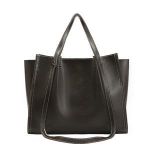 大包包女2024新款上下班通勤电脑包大容量文件包高级感皮质托特包