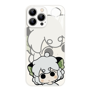 小黑空间适用iPhone17promax苹果16小米15pro华为pura80新款mate70红米K60可爱玻璃vivos30荣耀500情侣手机壳