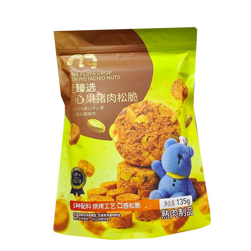 麦德龙麦甄选开心果猪肉松脆135g