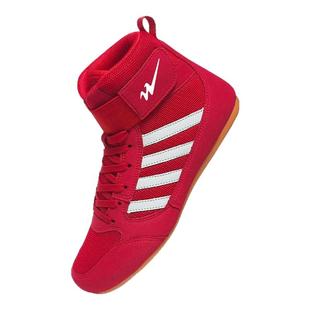 双星拳击鞋男举重高帮健身房格斗训练成人儿童摔跤鞋靴女专业鞋子