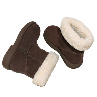 Snowelf雪地靴巨好看保暖毛绒鞋