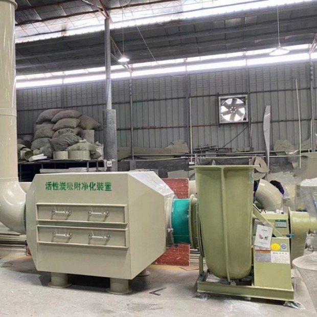 实验室厂房通风系统VAV喷淋塔废气处理设备净化塔排风气路吸附箱