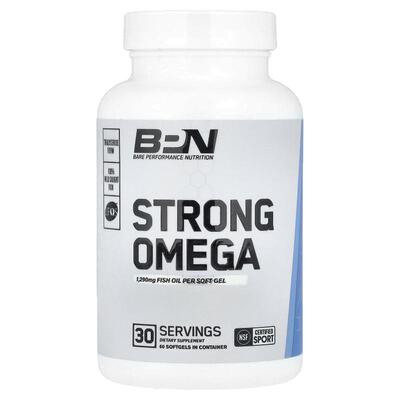 BPN,Strong Omega，60 粒软胶囊（每粒软胶囊 1,290 毫克）